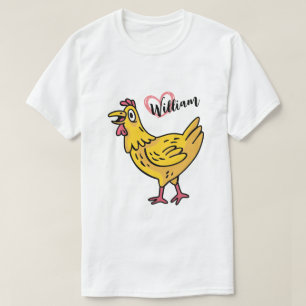 Add Name to chickens Birthday Gift, chikens Lovers T-Shirt