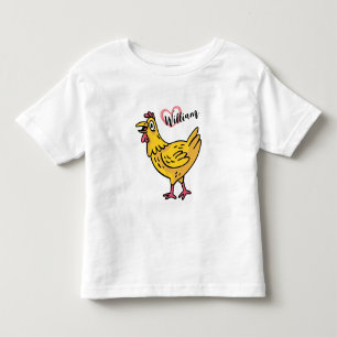 Add Name to chickens Birthday Gift, chikens Lovers Toddler T-Shirt