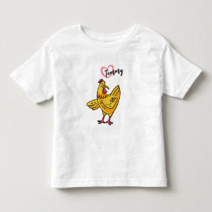 Add Name to chickens Birthday Gift, chikens Lovers Toddler T-Shirt