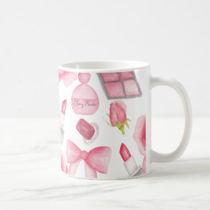 Add Name to Perfume Custom Girly Watercolor  Coffee Mug