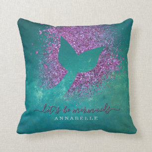 Add Name to Personalised Mermaid Tail Cushion