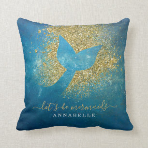 Add Name to Personalised Mermaid Tail Cushion