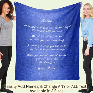 Add Names, Change ANY Text  We Hugged This Blanket