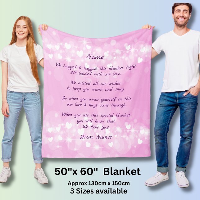 Add Names, Change ANY Text  We Hugged This Blanket (Creator Uploaded)
