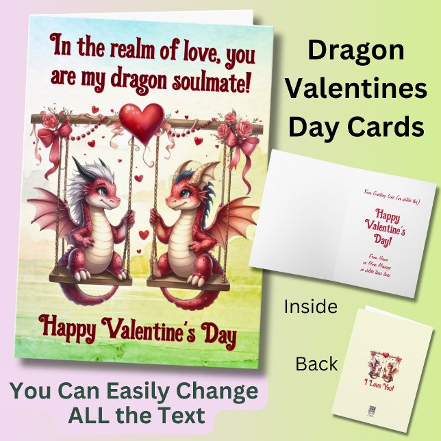 Add Names, In the realm of love my dragon soulmate Card (Creator Uploaded)