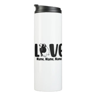 Add Names or Text, Guinea Pig LOVE on Thermal Tumbler