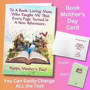 Add Names, To a book-loving mum who taught me Card