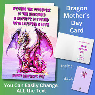 Add Names, Wishing the Dragoness  Of The Household Card
