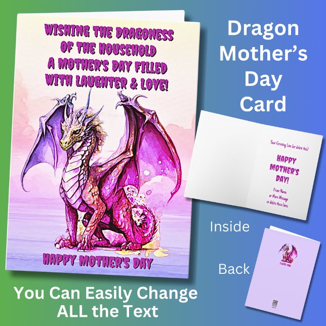 Add Names, Wishing the Dragoness  Of The Household Card (Creator Uploaded)