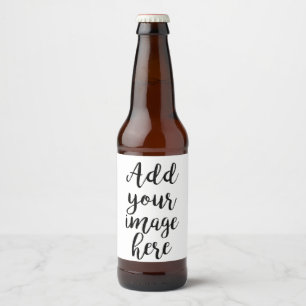 Add own Image Customisable beer bottle label