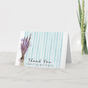 Add Own PHOTO THANK YOU Card Lavender