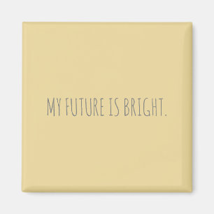 ADD OWN TEXT PERSONALIZE PRETTY YELLOW MAGNET