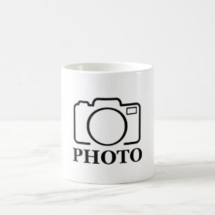 Add Personalised Photo Wedding Modern Cute Elegant Coffee Mug