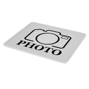Add Personalised Photo Wedding Modern Cute Elegant Cutting Board