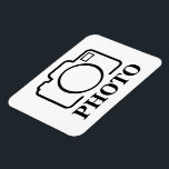Add Personalised Photo Wedding Modern Cute Elegant Magnet<br><div class="desc">You can customise it with your photo,  logo or with your text.  You can place them as you like on the customisation page. Modern,  unique,  simple,  or personal,  it's your choice.</div>