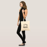 Add Personalised Photo Wedding Modern Cute Elegant Tote Bag<br><div class="desc">You can customise it with your photo,  logo or with your text.  You can place them as you like on the customisation page. Modern,  unique,  simple,  or personal,  it's your choice.</div>