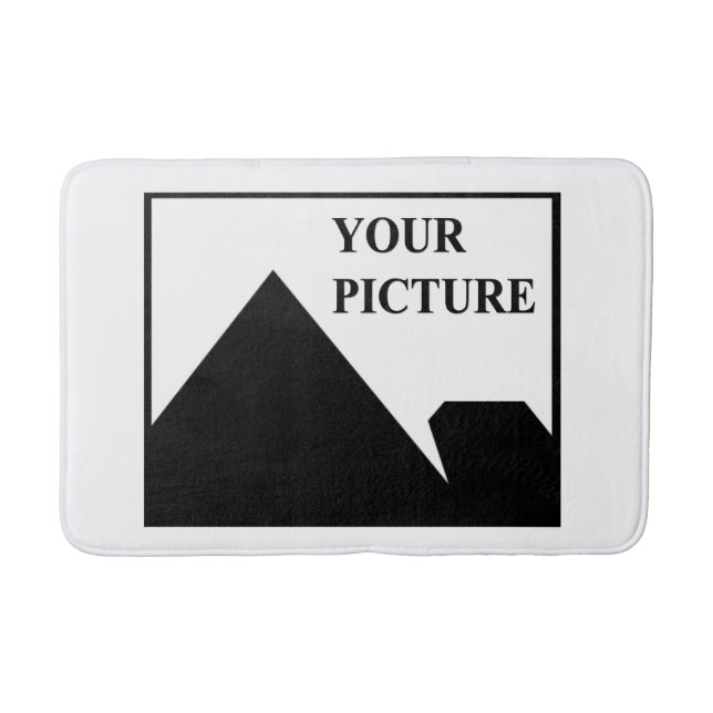 Add Personalised Picture Business Company Name Bath Mat (Front)