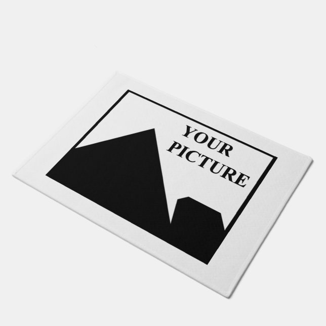 Add Personalised Picture Business Company Name Doormat (Angled)