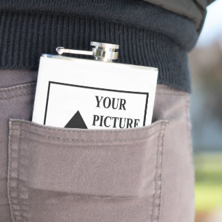 Add Personalised Picture Business Company Name Hip Flask