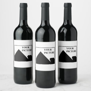 Add Personalised Picture Business Company Name Wine Label