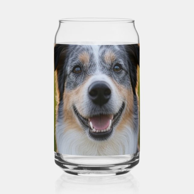 Add Pet Photo Customise Can Glass (Front)