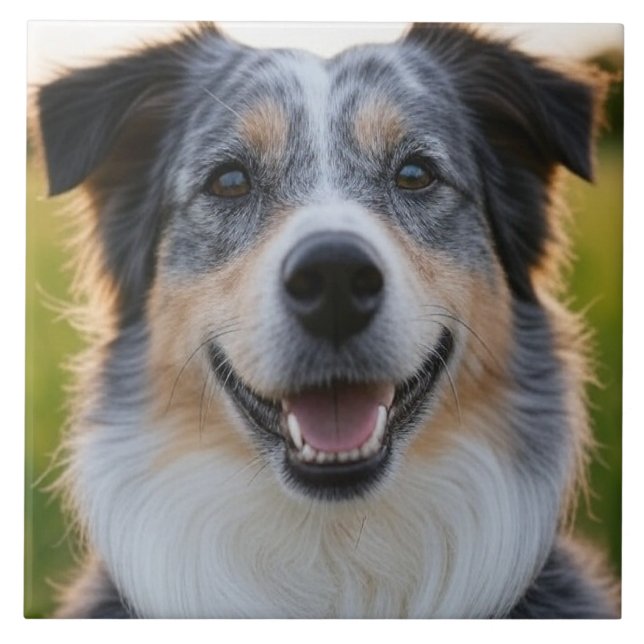 Add Pet Photo Customise Ceramic Tile (Front)