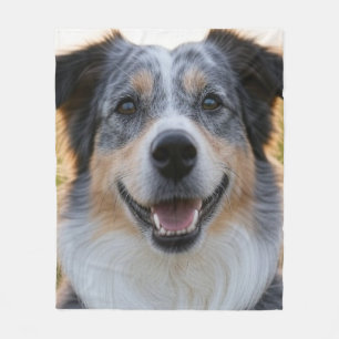 Add Pet Photo Customise Fleece Blanket