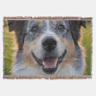 Add Pet Photo Customise Throw Blanket