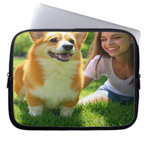 Add Pet Photo Personalise Customise Laptop Sleeve