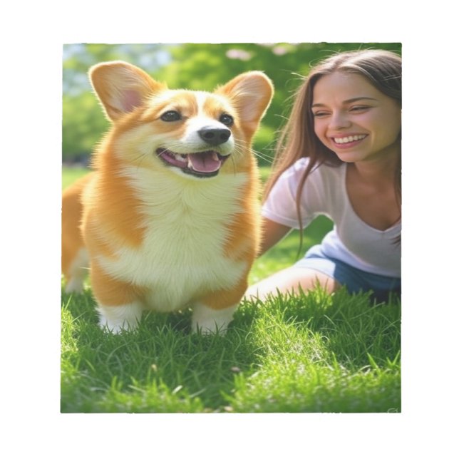 Add Pet Photo Personalise Customise Notepad (Front)