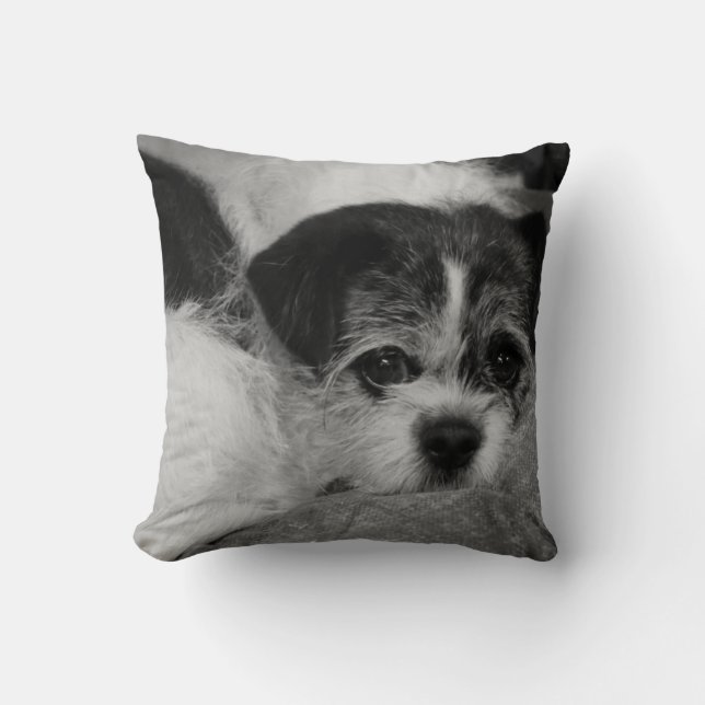Add Pet Photo Throw Pillow (Front)