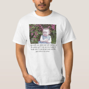 Add Photo and Customise that perfect gift T-Shirt