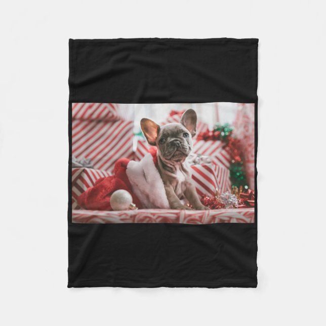 Add Photo And Text V Neck Red T Shirt  Fleece Blanket (Front)