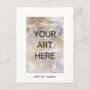 Add Photo Art Postcard Template