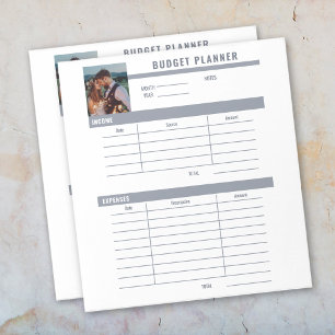 Add Photo Budget Planner Notepad