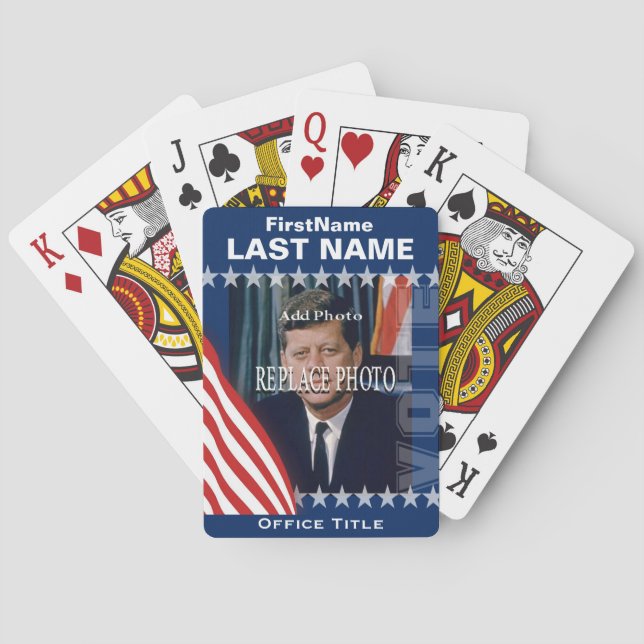 Add Photo | Campaign Template Playing Cards (Back)