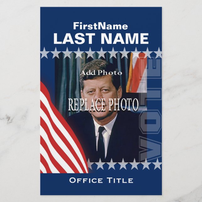 Add Photo | Custom Campaign Template Flyer (Front)
