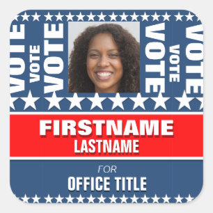 Add Photo Custom Campaign Template Square Sticker