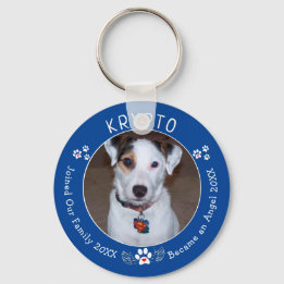 Add Photo Custom Dog Memorial Key Ring