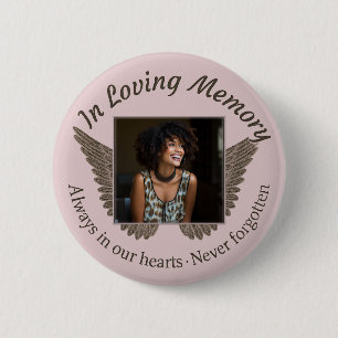 Add Photo Custom Memorial 6 Cm Round Badge