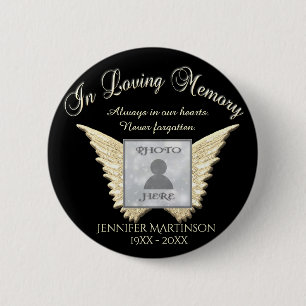 Add Photo Custom  Memorial 6 Cm Round Badge