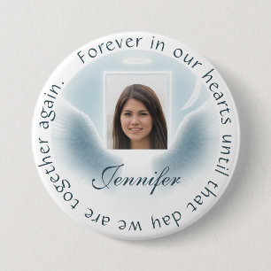 Add Photo Custom Memorial Beautiful Design 7.5 Cm Round Badge