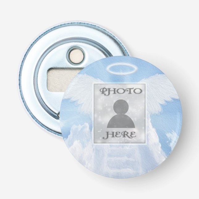 Add Photo Custom Memorial Bottle Opener (Front)