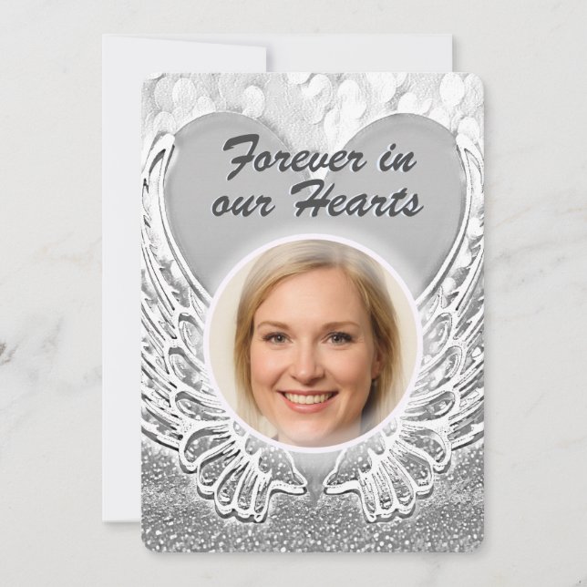 Add Photo Custom Memorial Invitation (Front)