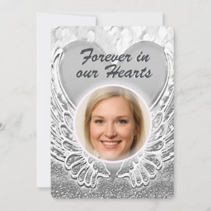 Add Photo Custom Memorial Invitation
