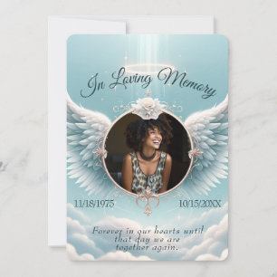 Add Photo Custom Memorial Invitation