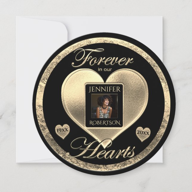 Add Photo Custom Memorial Invitation (Front)