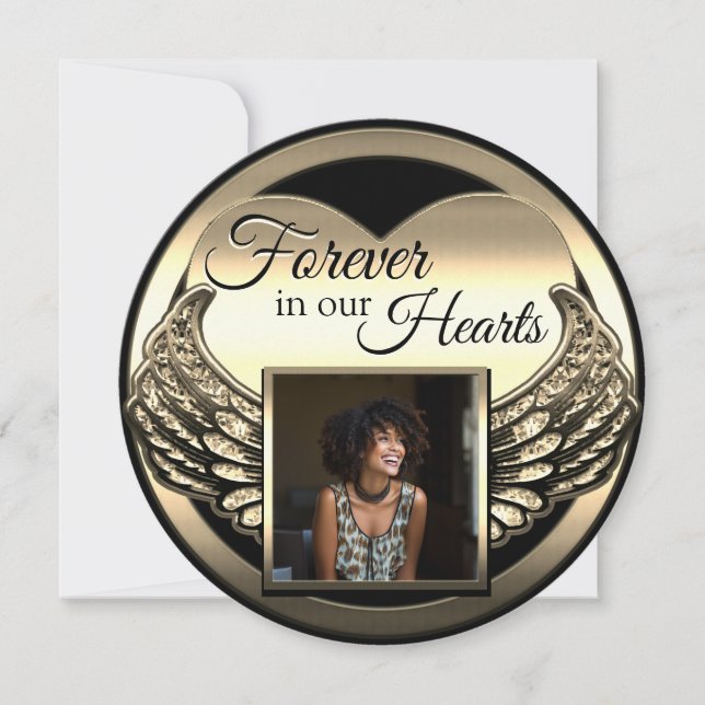 Add Photo Custom Memorial Invitation (Front)