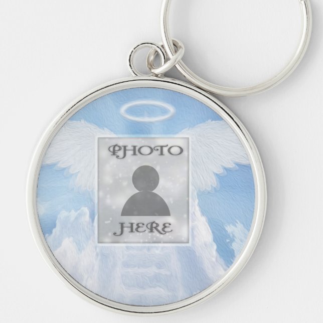 Add Photo Custom Memorial Key Ring (Front)