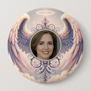 Add Photo Custom Memorial Pastel 10 Cm Round Badge